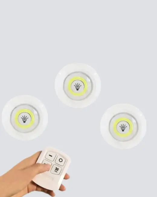 Uzaktan Kumandalı 3’lü Ayarlanabilir Spot LED Işık Seti