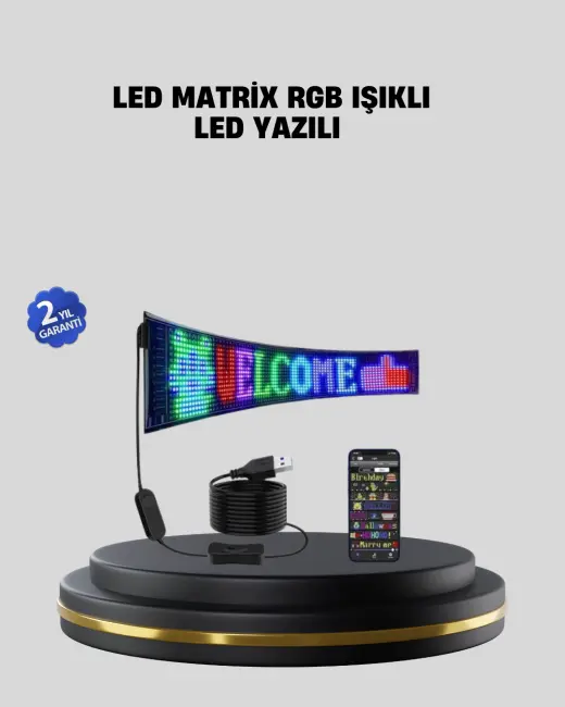 RGB LED Panel Renkli Işık Efektli Dekoratif Aydınlatma