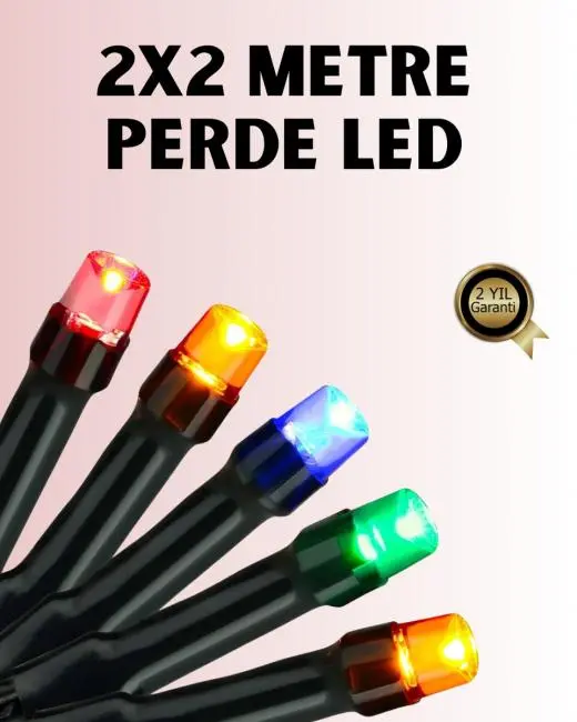 8 Modlu Zaman Ayarlı LED Perde Işık – Bahçe ve Balkon Dekorasyonu