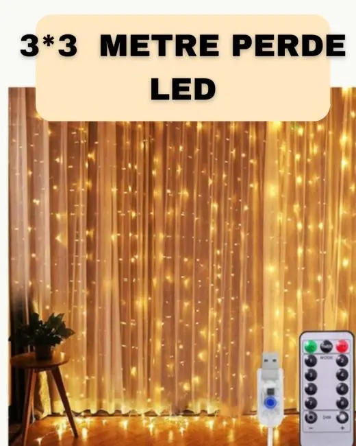 İç ve Dış Mekan Perde LED – Bahçe Balkon ve Veranda İçin