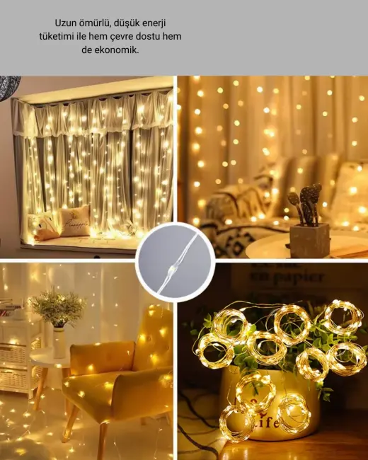 İç ve Dış Mekan Perde LED – Bahçe Balkon ve Veranda İçin