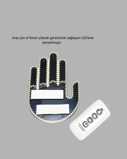 Kompakt Tasarımlı LED Jest Işığı – Selam ve Teşekkür Modları