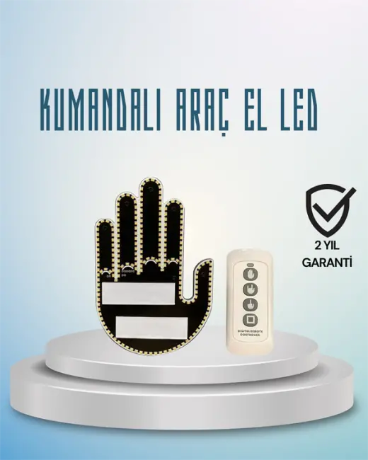 Aracınız İçin Eğlenceli ve Güvenli İletişim: LED Jest Lambası Uzaktan Kumandalı Kolay Montaj
