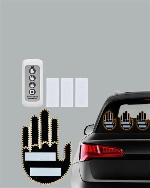 Yüksek Görünürlüklü Otomobil Jest Işığı – 3 Modlu LED Arka Cam Aksesuarı Pratik ve Eğlenceli