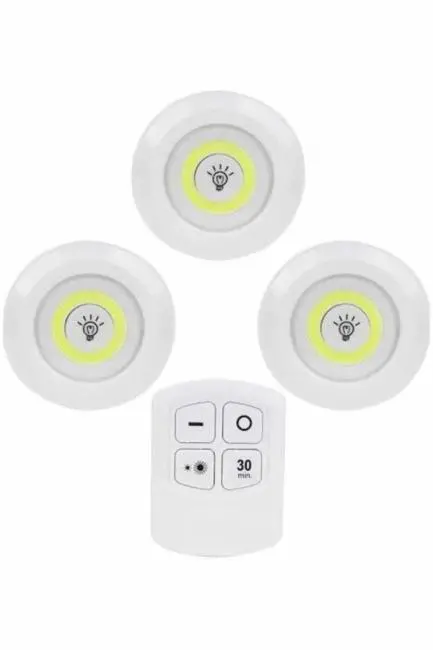 Kablosuz Pilli Işıldak  Masa Lambası Mutfak Tezgah Altı Banyo Dolabı Dolap İçi