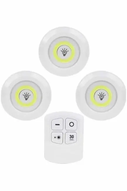 Kablosuz Pilli Işıldak  Masa Lambası Mutfak Tezgah Altı Banyo Dolabı Dolap İçi