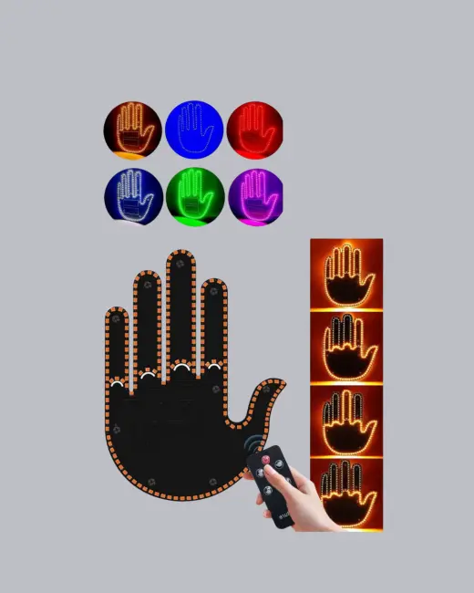 El Hareketiyle Kontrol Edilen 176 LED Amber Güvenlik Lambası