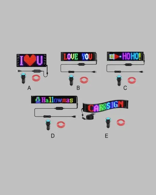 RGB Kayar Yazılı LED Reklam Ekranı – USB Bağlantılı Esnek Tasarım