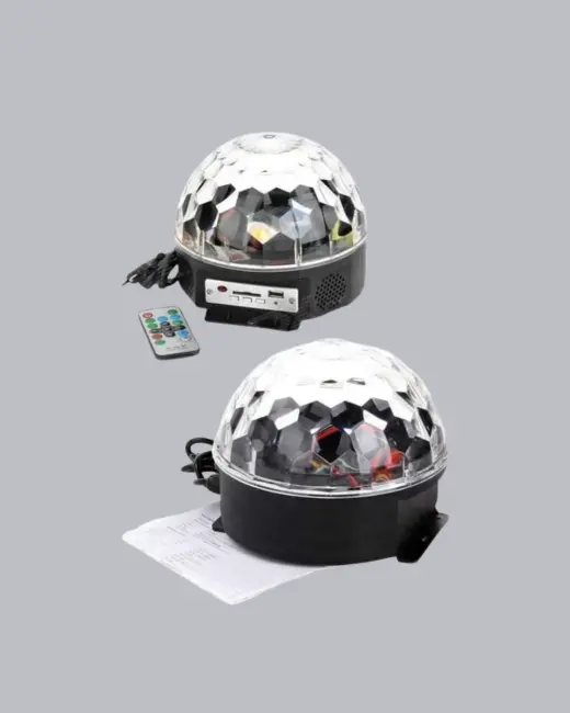 Bluetooth Hoparlörlü LED Disko Işığı Müzik Ritim Duyarlı ve Taşınabilir