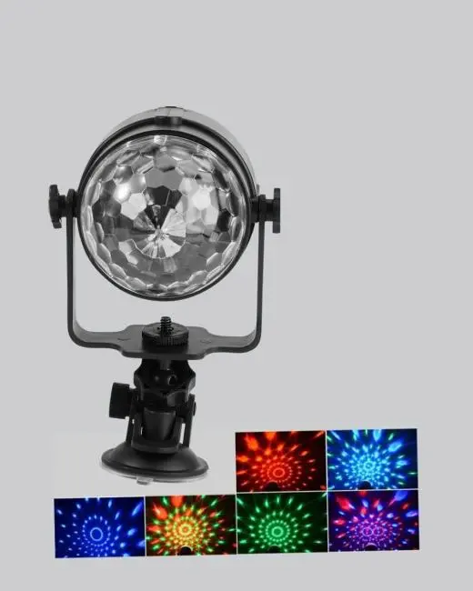 Ritme Duyarlı LED Disko Topu – Renkli Işık Gösterili Parti Lambası