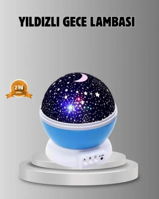 Çocuk Gece Lambası 6 Modlu Renkli LED Enerji Tasarruflu Masal Işığı