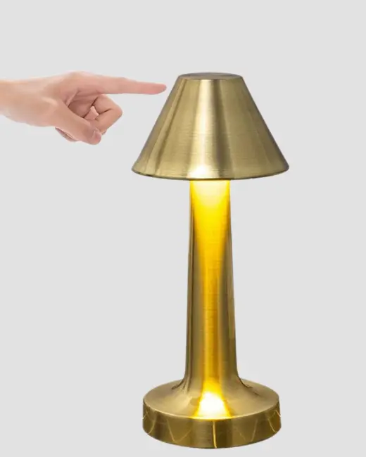 Modern Metal Masa Lambası 3 Işık Renkli Kademesiz Parlaklık Ayarlı