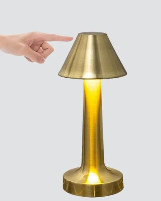 Modern Metal Masa Lambası 3 Işık Renkli Kademesiz Parlaklık Ayarlı