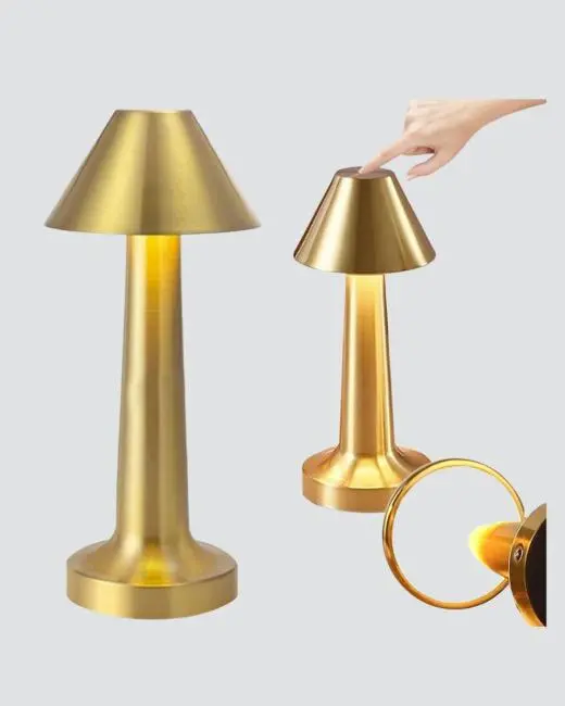 LED Masa Lambası 3 Renk Ayarlı Şarjlı Kablosuz Modern Tasarım