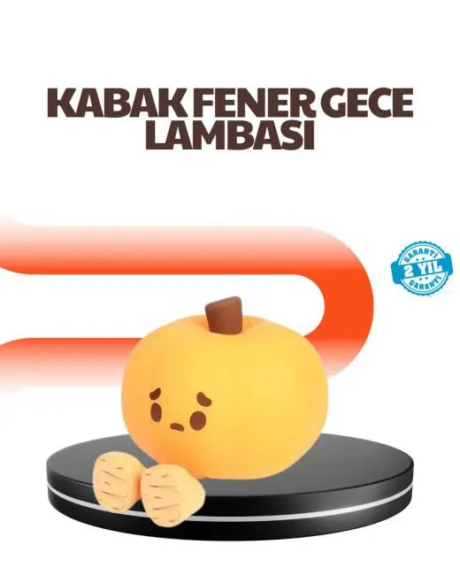 Dekoratif Pumpkin Gece Lambası Şarjlı Dokunmatik LED Işık