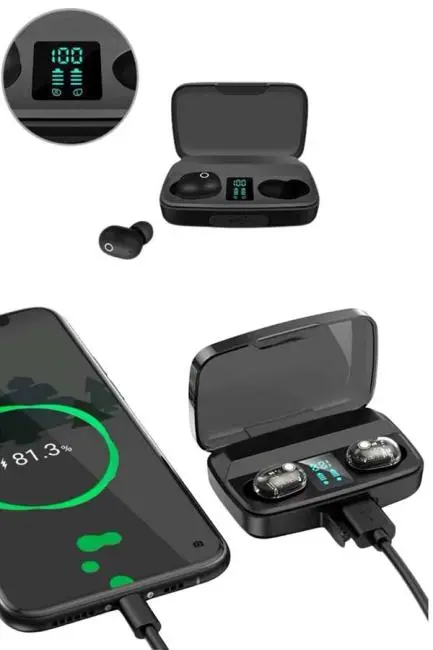 Yeni Nesil TWS Kablosuz Kulaklık Güçlü Batarya Yüksek Kalite Bluetooth 5.0 ANC Özelliği