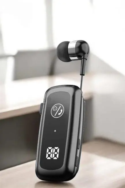 Kablolu Bluetooth Kulaklık Kulak İçi Stereo Mikrofonlu Dijital Göstergeli