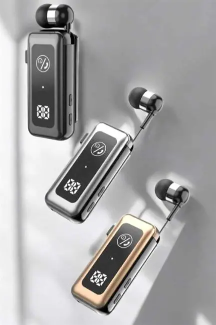 Makaralı Bluetooth Kulaklık Kulak İçi Dijital Göstergeli Yüksek Ses Kaliteli