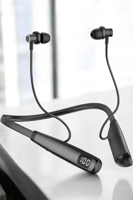 Boyun Bantlı Bluetooth Kulaklık Yüksek Ses Kaliteli 100 Saat Kulaklık