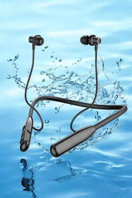 Dijital Göstergeli Kulak İçi Kablosuz Bluetooth Kulaklık Boyun Bantlı