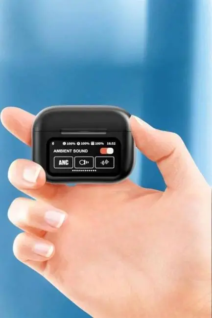 Bluetooth Kulaklık Kablosuz Ekranlı ANC/ENC Destekli Dokunmatik