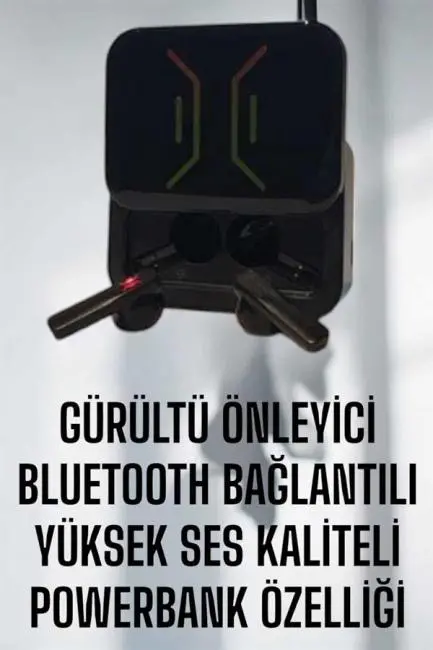 Powerbankli Bluetooth Kulaklık Yüksek Ses Kaliteli Kablosuz