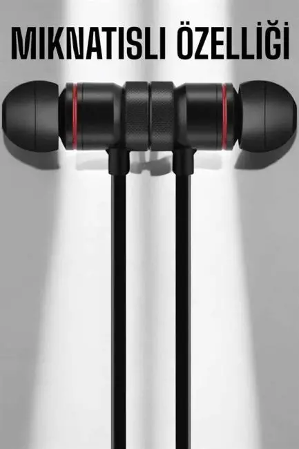 Kablolu Mıknatıslı Sport Kulaklık Bluetooth Bağlantılı