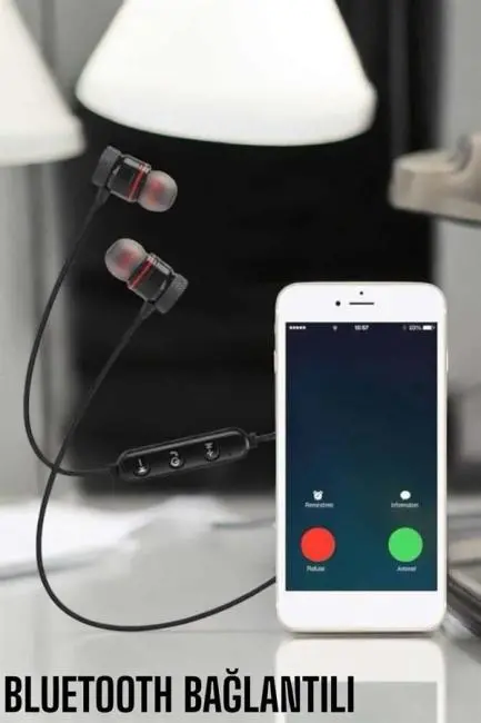 Kablolu Mıknatıslı Sport Kulaklık Bluetooth Bağlantılı