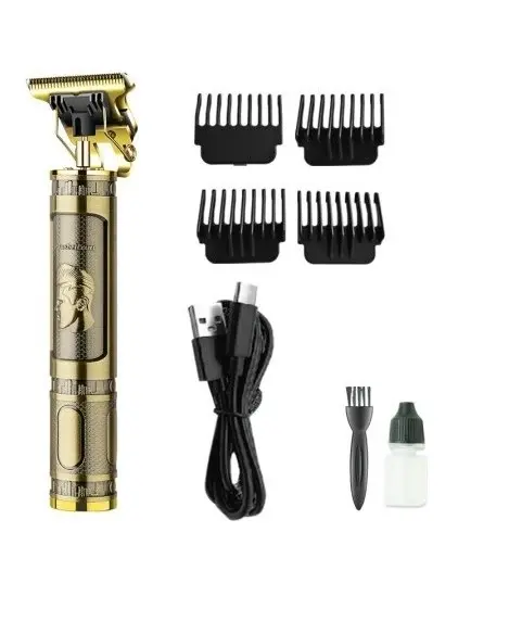 Ps-033 Çelik Kasa Profesyonel T-bıçak Saç Sakal Ense Ve Çizim Tıraş Makinesi