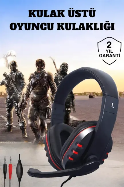 Mikrofonlu Gürültü Engelleyici ve Dayanıklı Kulaklık: Oyun Performansınızı Zirveye Taşıyın