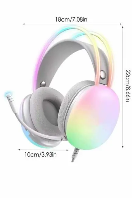 Yeni Nesil Kulak Üstü Kablosuz Uzun Ömürlü RGB Işıklı Bluetooth Kulaklık