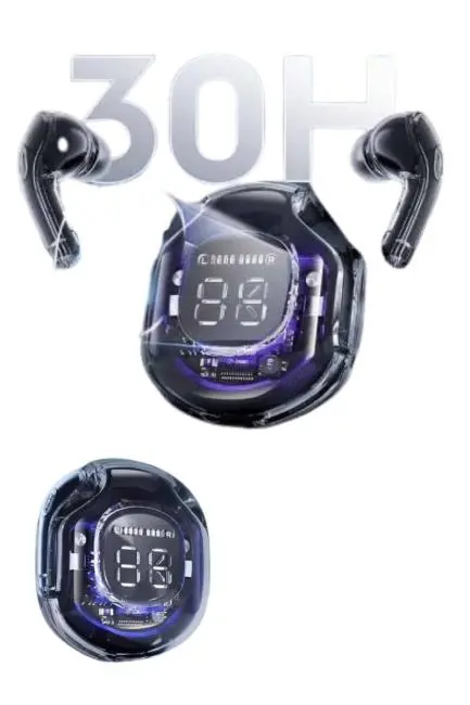 Kablosuz Dijital Göstergeli Powerbanklı IOS ve  Android Uyumlu Gaming Kulaklık