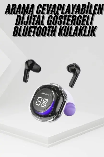 Kablosuz Dijital Göstergeli Powerbanklı IOS ve  Android Uyumlu Gaming Kulaklık