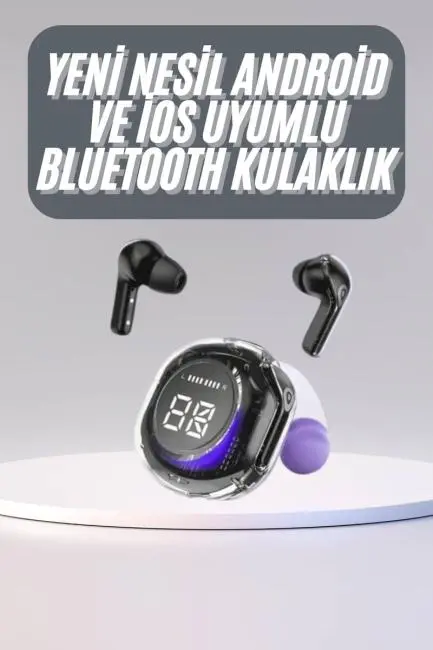 Kulak İçi Bluetooth Kulaklık ANC ENC Özellikli Şarj Göstergeli Kablosuz Kulaklık