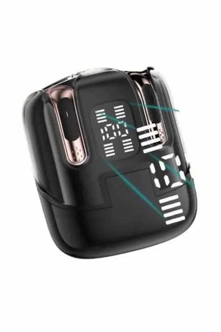 Profesyonel Dijital Göstergeli Düşük Gecikme Bluetooth Kulaklık Çift Kulaklık