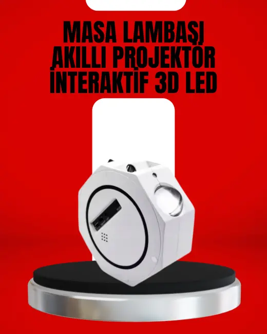 Taşınabilir 360° Ayarlanabilir Gökyüzü Projeksiyon Lambası
