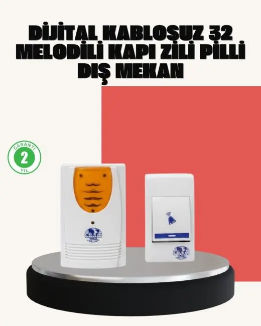 Wireless Kapı Zili Pratik ve Zahmetsiz Günlük Kullanım
