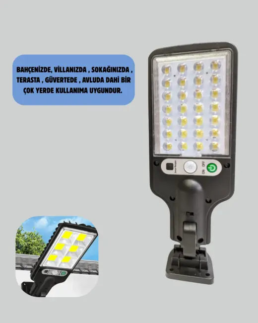 Sensörlü Sokak Tipi Lamba Günlük Kullanım İçin İdeal