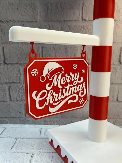 Yılbaşı Tabelalı Dekoratif Lamba Merry Christmas Işıklı Tasarım