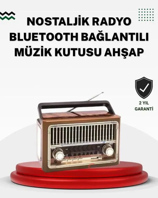 Ahşap Görünümlü Masaüstü Bluetooth Cihaz