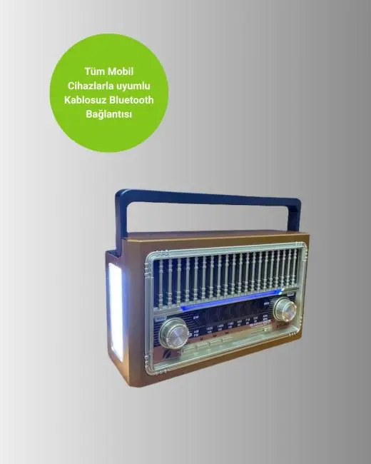 Şarjlı Radyo Hoparlör – İç ve Dış Mekan Uyumlu