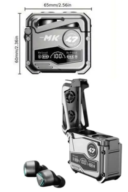 Gecikme Önleyici Oyuncu Kulaklığı Bluetooth Bağlantılı ANC Özelliği 5.0 Bluetooth