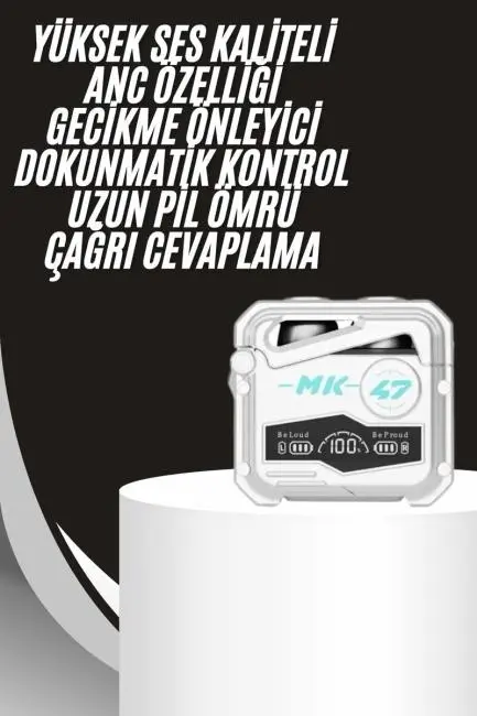 Gecikme Önleyici Oyuncu Kulaklığı Bluetooth Bağlantılı ANC Özelliği 5.0 Bluetooth