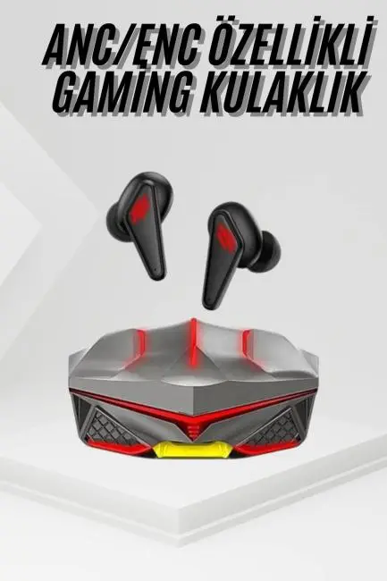 Profesyonel TWS Işıklı Kablosuz Bluetooth Kulaklık Oyuncu Kulaklığı