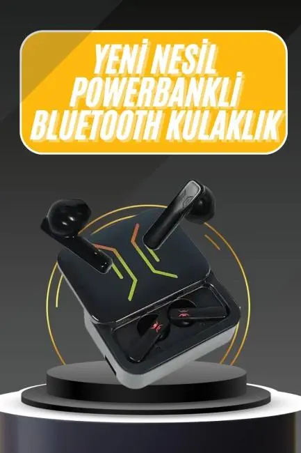 Powerbank Bluetooth Kulaklık Oyuncu Kulaklığı Yüksek Ses Kaliteli