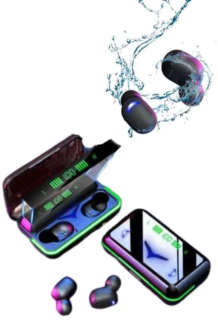 Extra Bass Kablosuz Kulaklık Işıklı Bluetooth Kulaklık Powerbank Özellikli