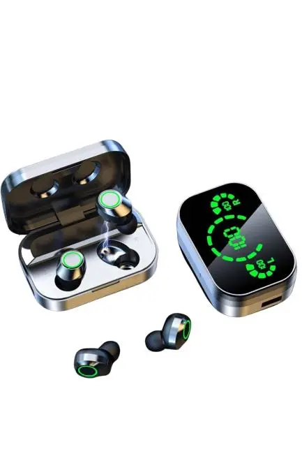 Yeni Nesil Bluetooth Kulaklık Çağrı Cevaplayabilen Dijital Göstergeli Powerbankli
