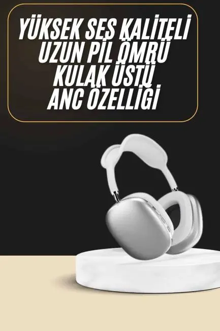 2025 Model Kulak Üstü Kablosuz Bluetooth Kulaklık Gürültü Azalta Uzun Pil