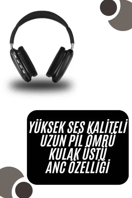 Kulak Üstü Kablosuz Bluetooth Kulaklık Yumuşak Süngerli SD Kart Girişli