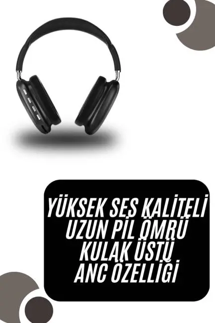 Kulak Üstü Kablosuz Bluetooth Kulaklık Yumuşak Süngerli SD Kart Girişli
